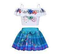 URAQT Maillots de Bain pour Filles, Maillot Anti UV de Bain Une Pièce Fille, Robe Mirabel/Mirabelle, Maillot de Bikini Athlétique, Été Costume pour Natation Débutant Filles Âge 2 à 3 Ans