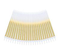 URAQT Métallique Bougie, Longue Minces Gold Bougies d'anniversaire avec Support, Bougies de Gâteau pour la décoration de fête de Gâteau de Mariage d'anniversaire (24 Pièces)