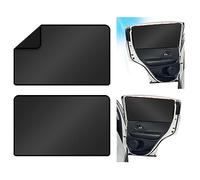 URAQT Pare Soleil Voiture Bébé, 2 Pièces Rideau Pare-Soleil de Voiture avec Aimants, Animaux Pare-Soleil, Fournit une Protection UV Maximale pour les Vitres Latérales Arrière de Votre Voiture, Noir