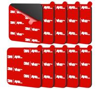 URAQT Ruban Adhésifs Double Face Extra Fort, 10 Pièces 50 * 50mm Double Face Carré, 5930 Pastille Adhesive Double Face Imperméables pour la Maison, Bureau, DIY, Extérieur, Fixation