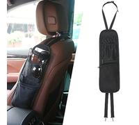 URAQT Sac de Rangement Latérale pour Siège Auto Amélioré, Universel Sac de Rangement de Voiture avec 3 Poche de Petit Objet, Organisateur Latéral de Siège pour Voiture/Camion/SUV/Chaise de Jeu (Noir)