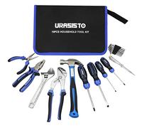 URASISTO Kit d'outils à Main 19 pièces avec Pochette de Transport Facile Parfait pour Le Bricolage, l'entretien de la Maison