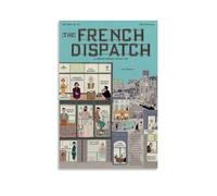 URAUIH Poster de film The French Dispatch - Décoration murale pour chambre à coucher, salon - 40 x 60 cm - Sans cadre