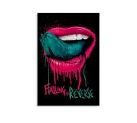 URAUIH Poster mural « Falling In Reverse » pour chambre à coucher, salon, 30 x 45 cm, sans cadre