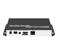 URayCoder H.265 H.264 Décodeur audio vidéo HD Décodeur de caméra IP HTTP RTSP M3U8 RTMP UDP Unitcast vers HDMI AV RCA Decoder pour affichage publicitaire, décodage vidéo encodeur, décodage caméra IP