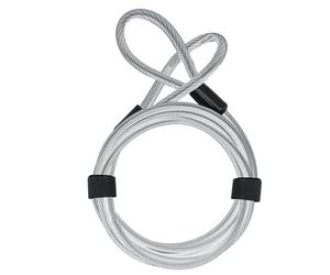 URBAN 5.200L Cable Extension de Sécurité pour Bloque Disque Moto, 200cm, Acier Tressé avec Système de Boucle, Câble Antivol Multifonctionnel pour Moto, Casque, Velo, selle, Trotinette Electrique