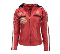 URBAN 5884 Leather Damen Leren Bikerjack Vestes Pour Femme