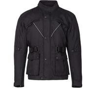 URBAN 5884 Veste de moto pour homme avec protections CE amovibles Veste de moto imperméable en Cordura | Doublure thermique amovible | Imperméable, coupe-vent et respirante |Noir, M