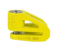 Urban Security Antivol moto UR210Y – Homologué SRA, bloque-disque, double verrouillage ø10 mm, jaune