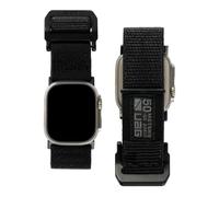 Urban Armor Gear Active Strap Bracelet Apple Watch 42mm / 44mm / 45mm [Watch SE, Series 8/7 / 6/5 / 4/3 / 2/1, Bracelet en Nylon et Acier Inoxydable] Graphite