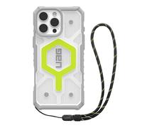 Urban Armor Gear Bundle Pathfinder MS Case/Lanyard Compatible Apple iPhone 16 Pro Max (Chargement sans Fil/Compatible avec la Recharge magnétique, Housse avec Bande) néon (Noir/Graphite)