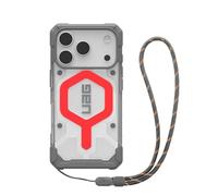 Urban Armor Gear Bundle Pathfinder MS Case/Lanyard Compatible Apple iPhone 17 Pro Coque (Chargement sans Fil/magnétique, Étui avec Cordon) Rouge/Noir/Graphite