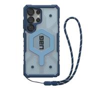 Urban Armor Gear Bundle Pathfinder MS Case/Lanyard Compatible Samsung Galaxy S25 Ultra (Chargement sans Fil/rechargement magnétique Compatible, Housse avec Cordon) Bleu (Noir/Graphite)