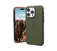 Urban Armor Gear Civilian Case Compatible avec Apple iPhone 15 Pro Max Housse [Chargement sans Fil/magnétique Compatible, Résistante aux Chutes, Bords surélevés] Olive Drab