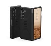 Urban Armor Gear Civilian Case pour Samsung Galaxy Z Fold 6 Housse (Officiellement certifiée Designed for Samsung, Wireless Charging Compatible, Résistante aux Chutes) Noir