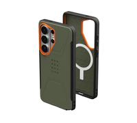 Urban Armor Gear Coque Civilian MagSafe pour Samsung Galaxy S26 Ultra Olive Drab / Orange Vert