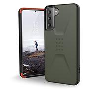 Urban Armor Gear Civilian Étui de Protection Samsung Galaxy S21+ 5G (6,7") Coque - (Housse Compatible Chargement sans Fil, Étui résistant aux Chutes, Pare-Chocs Ultra Fin) - Olive