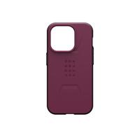 URBAN ARMOR GEAR UAG [Version mise à jour] Coque compatible avec iPhone 15 Pro 6,1", Bordeaux civil, aimant intégré, compatible avec chargeur MagSafe, coque de protection robuste anti-chute de qualité
