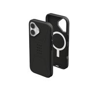 Urban Armor Gear Civilian MS Case Compatible Apple iPhone 17 Coque (Chargement sans Fil/magnétique, Housse résistante aux Chutes, Bord surélevé) Noir