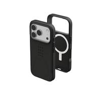 Urban Armor Gear Civilian MS Case Compatible Apple iPhone 17 Pro Coque (Chargement sans Fil/magnétique, Housse résistante aux Chutes, Bord surélevé) Noir