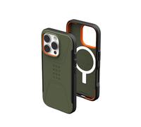 Urban Armor Gear Coque Civilian Mince, Robuste, élégante, Anti-Chocs et antidérapante de qualité Militaire pour iPhone 16 Pro 6,3", Compatible avec Le Chargement MagSafe, Olive (Olive Drab)