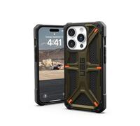 Urban Armor Gear Coque de Protection Compatible avec iPhone 15 Pro 6,1" Monarch Kevlar Element Vert Robuste de qualité Militaire testée en Cas de Chute