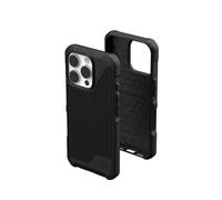 Urban Armor Gear Coque de Protection Metropolis LT Solide, Anti-Chocs, antidérapante de qualité Militaire, pour iPhone 16 Pro 6,3", Compatible avec Le Chargement MagSafe, Kevlar Noir