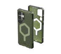 Urban Armor Gear Essential Armor MS Case Samsung Galaxy S25 Ultra Coque (Designed for Samsung certifié, Chargement magnétique optimisé, 4,6m de Protection) Olive Drab (Transparent)