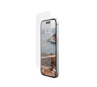 URBAN ARMOR GEAR Film de Protection iPhone 16 | Verre trempé doublement renforcé | Ajustement parfait | Résistant aux rayures | Revêtement anti-empreintes