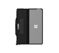 Urban Armor Gear Folio 324014114040 pour Microsoft Surface Pro 9, 13" (33cm), Noir/Transparent, Résistant aux chocs et rayures, Fonction Stand, Boucle Stylo
