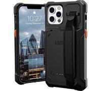 Urban Armor Gear Gear Workflow Coque de rechargement Apple iPhone 15 noir chargement par induction, batterie intégrée, avec dragonne 114028BW4040