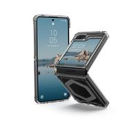 Urban Armor Gear Housse pour Samsung Galaxy Z Flip 5 2023 Plyo Pro Ice/Silver, Transparent Clair, Compatible avec la Fonction de Chargement magnétique, Heavy Duty Slim Housse de Protection