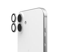 URBAN ARMOR GEAR Lens Shield iPhone 16/16 Plus | Ajustement parfait | Anneau en alliage de titane | Revêtement anti-empreintes | Ultra transparent | Kit de montage inclus