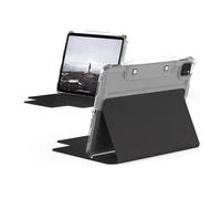 Urban Armor Gear Lucent Étui pour Apple iPad Air 10.9 Coque (2022/2020)/Apple iPad Pro 11 Coque [Réveil/Veille, Rabat Frontal magnétique, Apple Pencil 2 Support] Noir/Transparent
