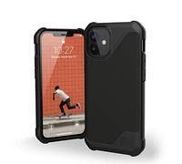 Urban Armor Gear Metropolis LT Coque Apple iPhone 12 Mini (5,4") [Compatible Le Chargement sans Fil (Qi), étui résistant aux Chocs, Housse de Protection Conforme Normes Militaires] Satin ARMR Noir