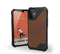 Urban Armor Gear Metropolis LT Coque Apple iPhone 12 Mini (5,4") [Compatible Le Chargement sans Fil (Qi), étui résistant aux Chocs, Housse de Protection Conforme Normes Militaires] Cuir ARMR Brun