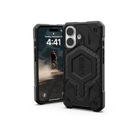 Urban Armor Gear Monarch Case Compatible Apple iPhone 16 Housse (Compatible avec Le Chargement sans Fil, Protection 5 Couches Conforme aux Normes Militaires, Bord surélevé) Carbon Fiber