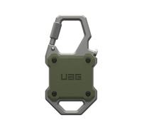 URBAN ARMOR GEAR Monarch Case pour Apple AirTag Étui (porte-clés Airtags, mousqueton verrouillable / décapsuleur, fixation aux clés / sac à dos / bagages) olive drab