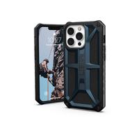 Urban Armor Gear Housse iPhone 13 Pro – 5 couches, recharge sans fil, Bleu (Mallard)