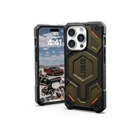 Urban Armor Gear Monarch Pro Case Compatible avec Apple iPhone 15 Pro Housse [Recharge sans Fil/magnétique Compatible, 5 Couches Protection] Kevlar Vert