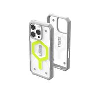 Urban Armor Gear Pathfinder MS Housse Compatible Apple iPhone 16 Pro Case (Chargement sans Fil/rechargement magnétique Compatible, Protection Contre Les Chutes) Active Neon (Transparent)