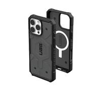 Urban Armor Gear Pathfinder MS Housse Compatible Apple iPhone 16 Pro Max Case (Chargement sans Fil/rechargement magnétique Compatible, Protection Contre Les Chutes) argenté