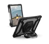 URBAN ARMOR GEAR Plasma HK Case Apple iPad 10.9 Coque (10e génération 2022) [Dragonne pivotante, Film de protection d'écran inclus, Apple Pencil / Logitech Crayon support] transparent / noir