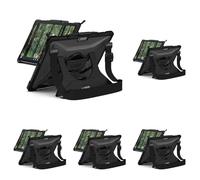 URBAN ARMOR GEAR Plasma Housse pour Microsoft Surface Pro 9 Coque [Certifiée Designed for Surface, Dragonne & Bandoulière, Type-Cover Compatible, Fonction Stand, Surface Pen Support] Ice (Lot de 5)