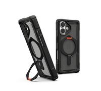 Coque pour iPhone 17 MagSafe Fonction Stand Antichocs Modèle Plasma XTE Noir transparent