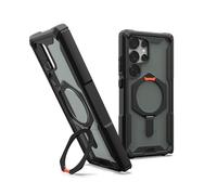 UAG Plasma XTE - Coque de protection pour téléphone portable - compatibilité avec MagSafe - noir/orange - pour Samsung Galaxy S25 Ultra
