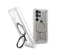 UAG Plasma XTE - Coque de protection pour téléphone portable - compatibilité avec MagSafe - polyuréthanne thermoplastique (TPU) - transparent/titane - pour Samsung Galaxy S25 Ultra Clear G