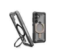 Urban Armor Gear Plasma XTE Samsung Galaxy S25 Étui Kickstand (« Conçu pour Samsung » Certificat, Coque Compatible avec Le Chargement sans Fil) Ash (Transparent)/Titane