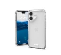 Urban Armor Gear Plyo Case Compatible Apple iPhone 16 Coque (Compatible avec la Recharge sans Fil, Coins Air-Soft résistants aux Chutes, Bordures surélevées) Ice (Transparent)