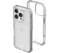 URBAN ARMOR GEAR Plyo Case compatible Apple iPhone 16 Pro Housse (compatible avec la recharge sans fil, coins Air-Soft résistants aux chutes, bordures surélevées) ice (transparent)